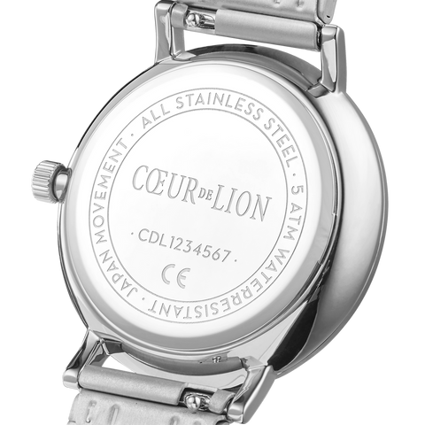 Coeur de Lion Watch with Leather Strap