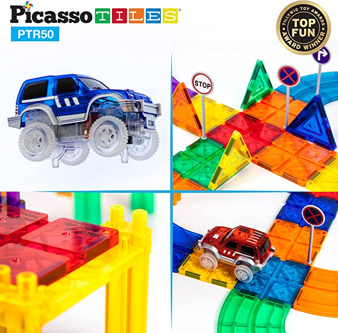 50 pc Race Track Building Blocks