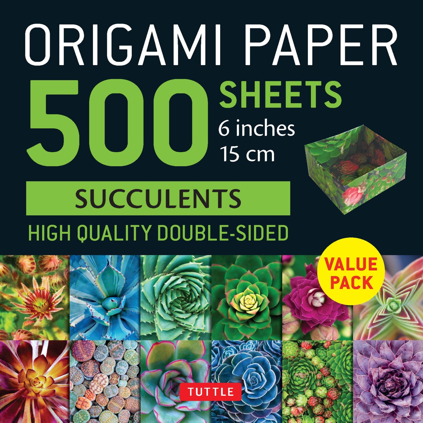 Origami Paper 500 Sheets Succulents