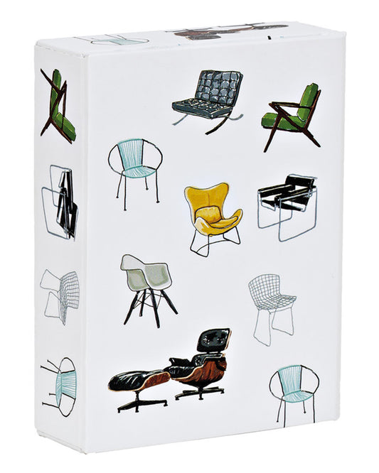 Midcentury Modern Chairs Playing Cards