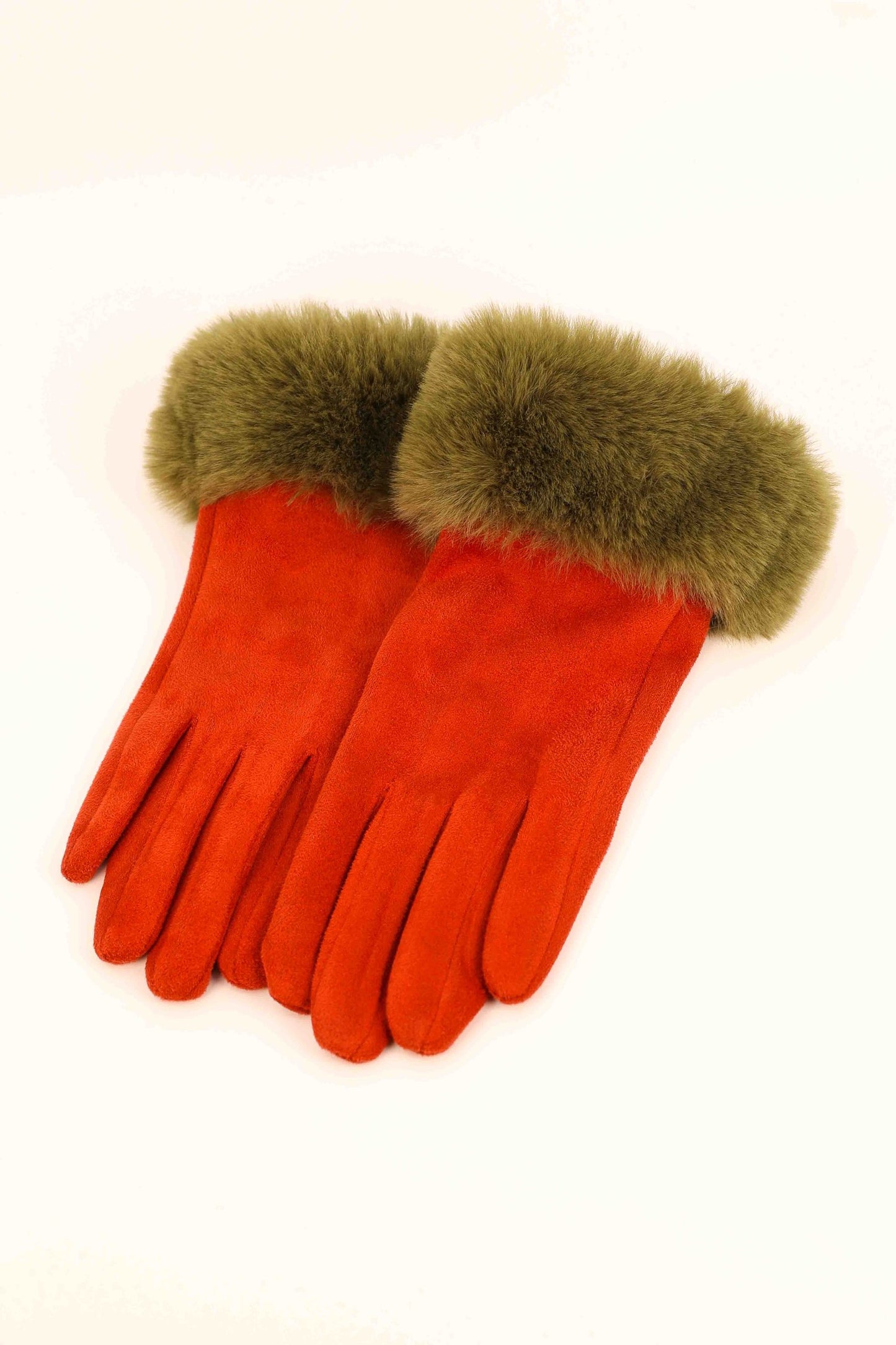 Bettina Rust/Olive Gloves