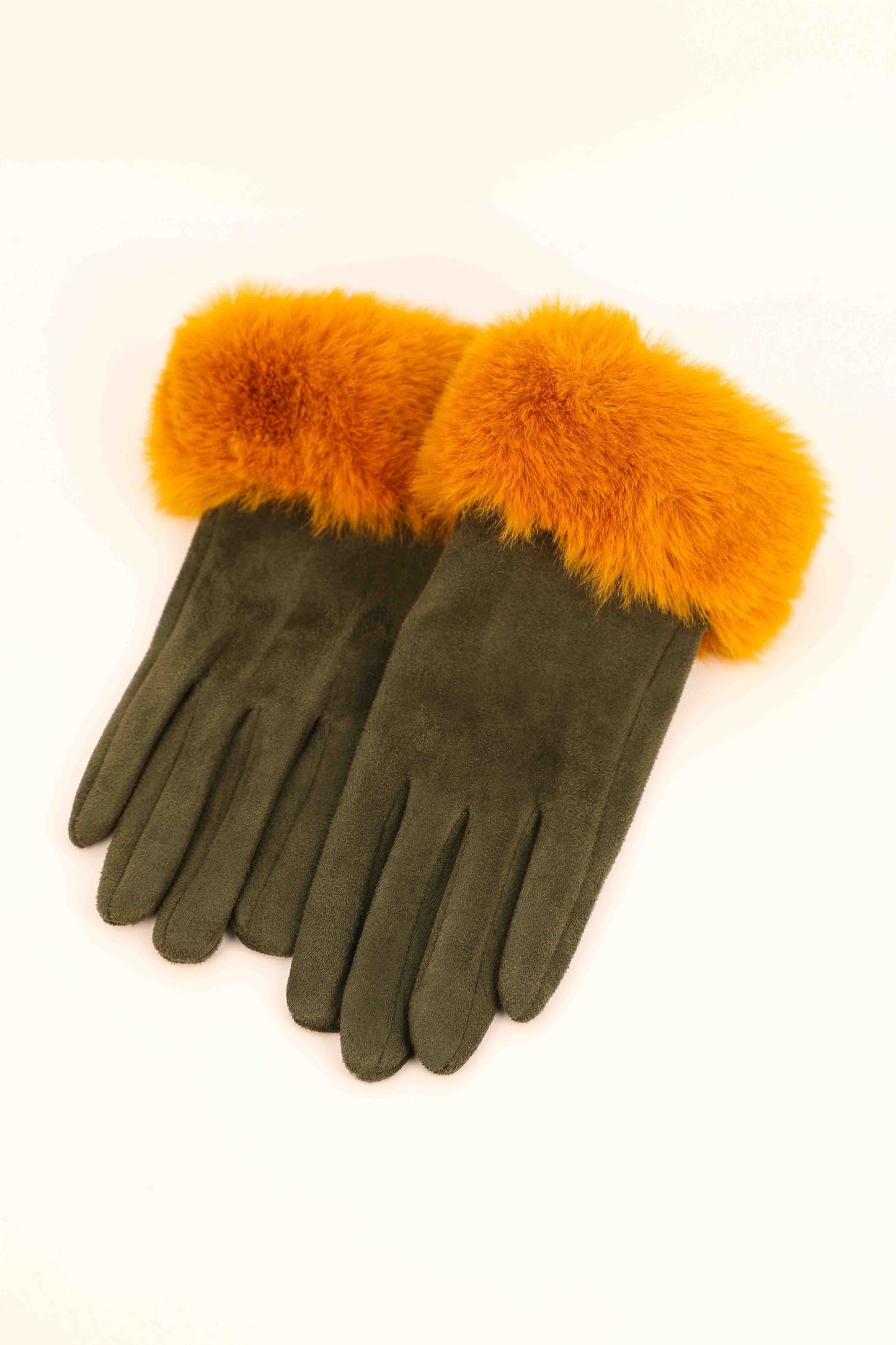 Bettina Olive Mustard Gloves