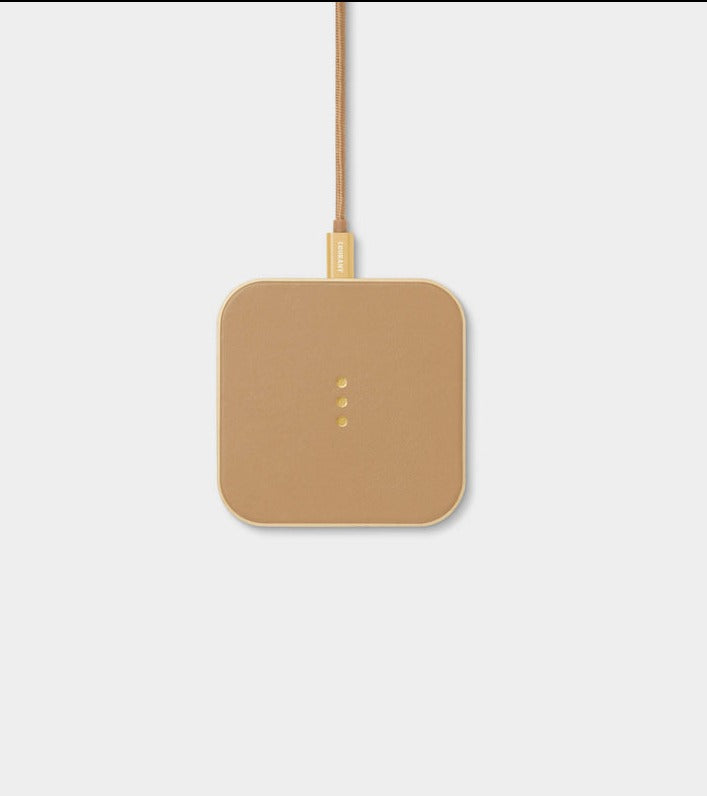 Catch 1 Single Device Leather Charger - Cortado