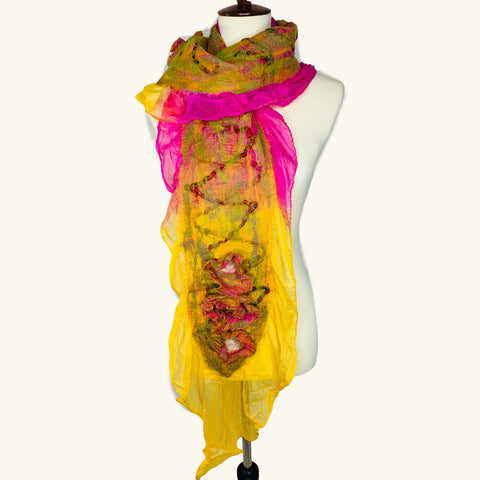 Cabbage Rose Pink & Mustard - Mint Museum Store