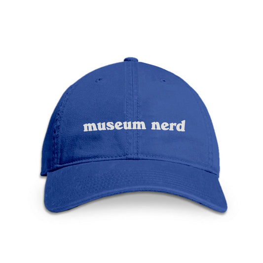 Museum Nerd Blue Dad Hat