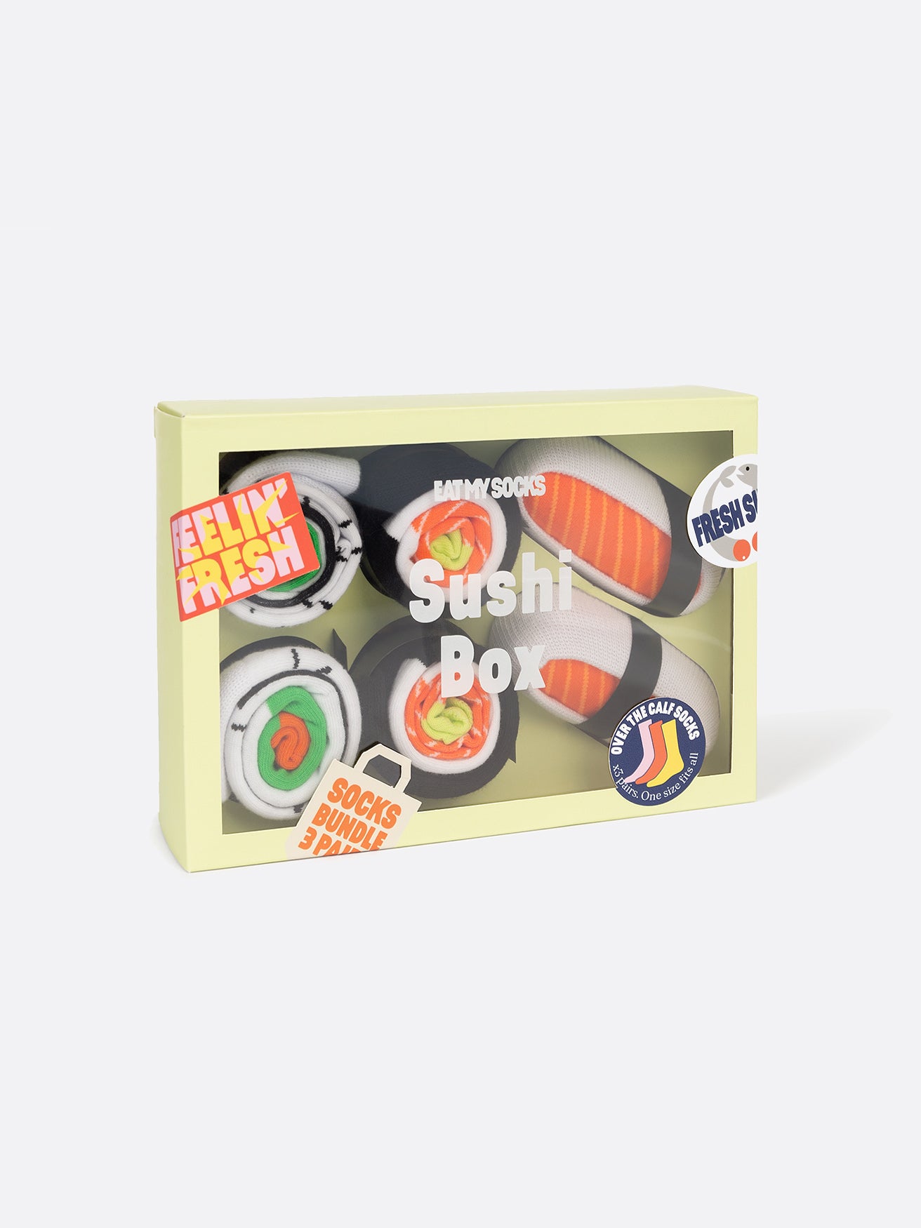 Sushi Box Set of 3 Socks