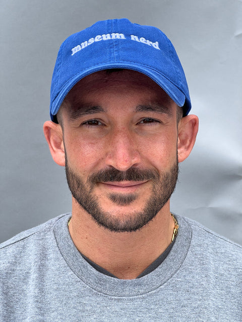 Museum Nerd Blue Dad Hat