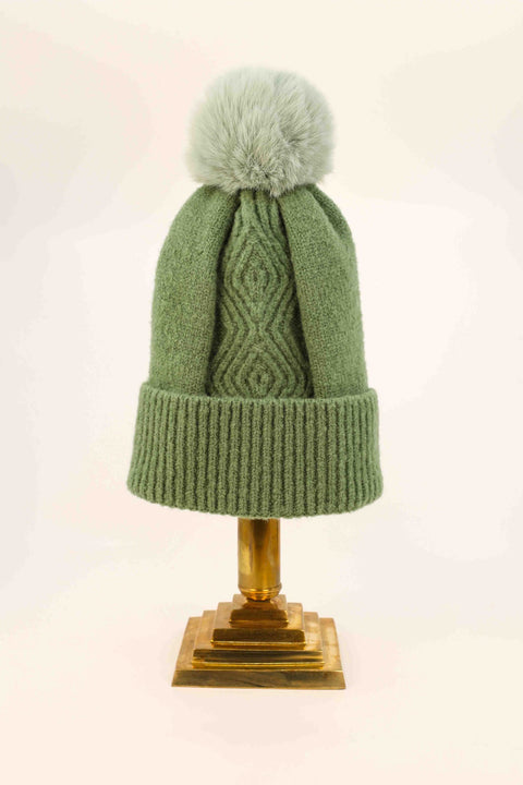 Ingrid Bobble Hat Sage