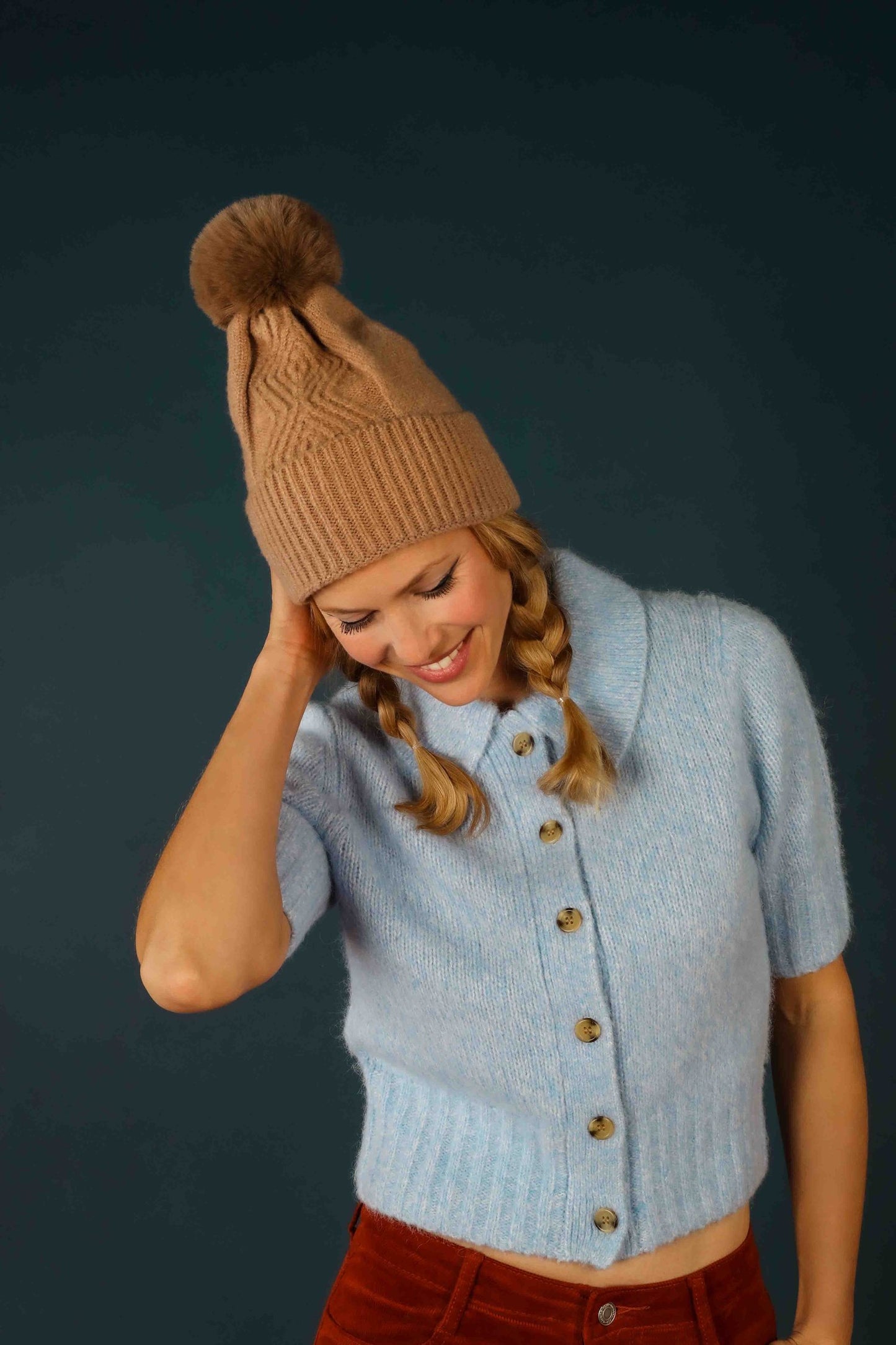 Ingrid Bobble Hat Oatmeal