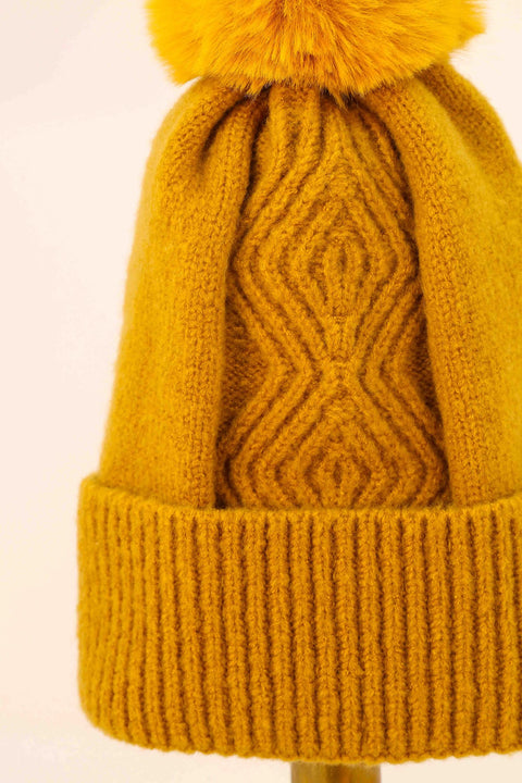 Ingrid Bobble Hat Mustard