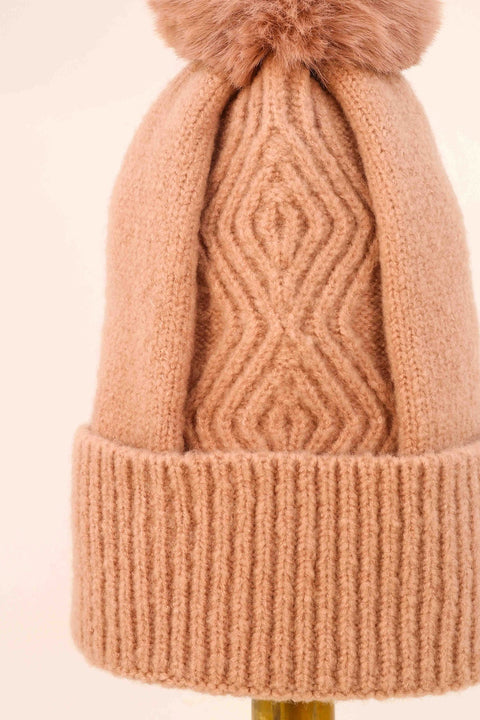 Ingrid Bobble Hat Petal