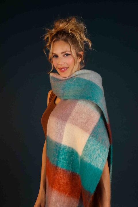 Maddie Damson/ Teal Cosy Scarf