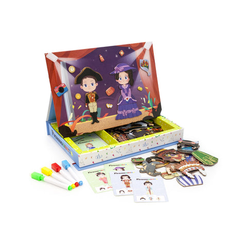 115 pc Magnetic Face-Board Dress Up