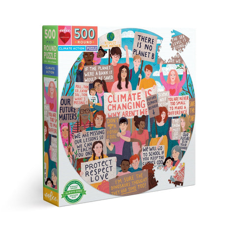 Climate Action 500 Piece Round Puzzle