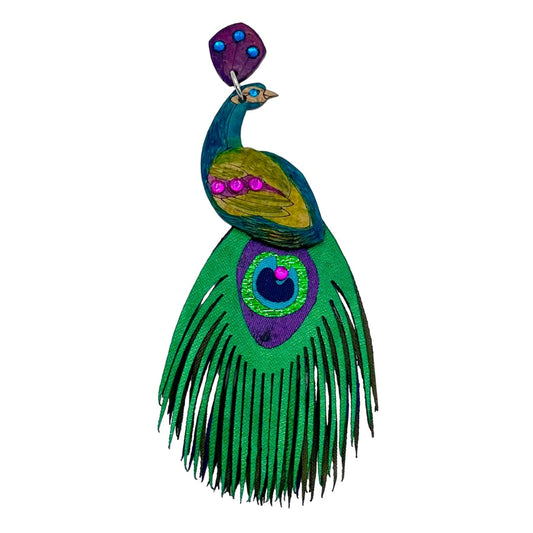 Peacock Brooch