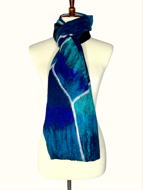 Bluefin Felted Scarf - Mint Museum Store