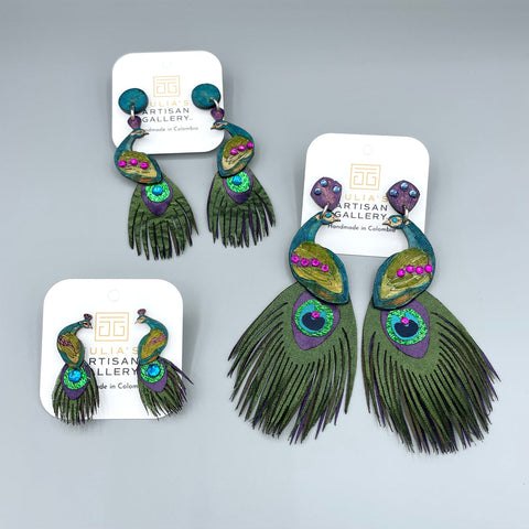 XL Peacock Earring