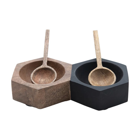 Mango Wood Salt Holder