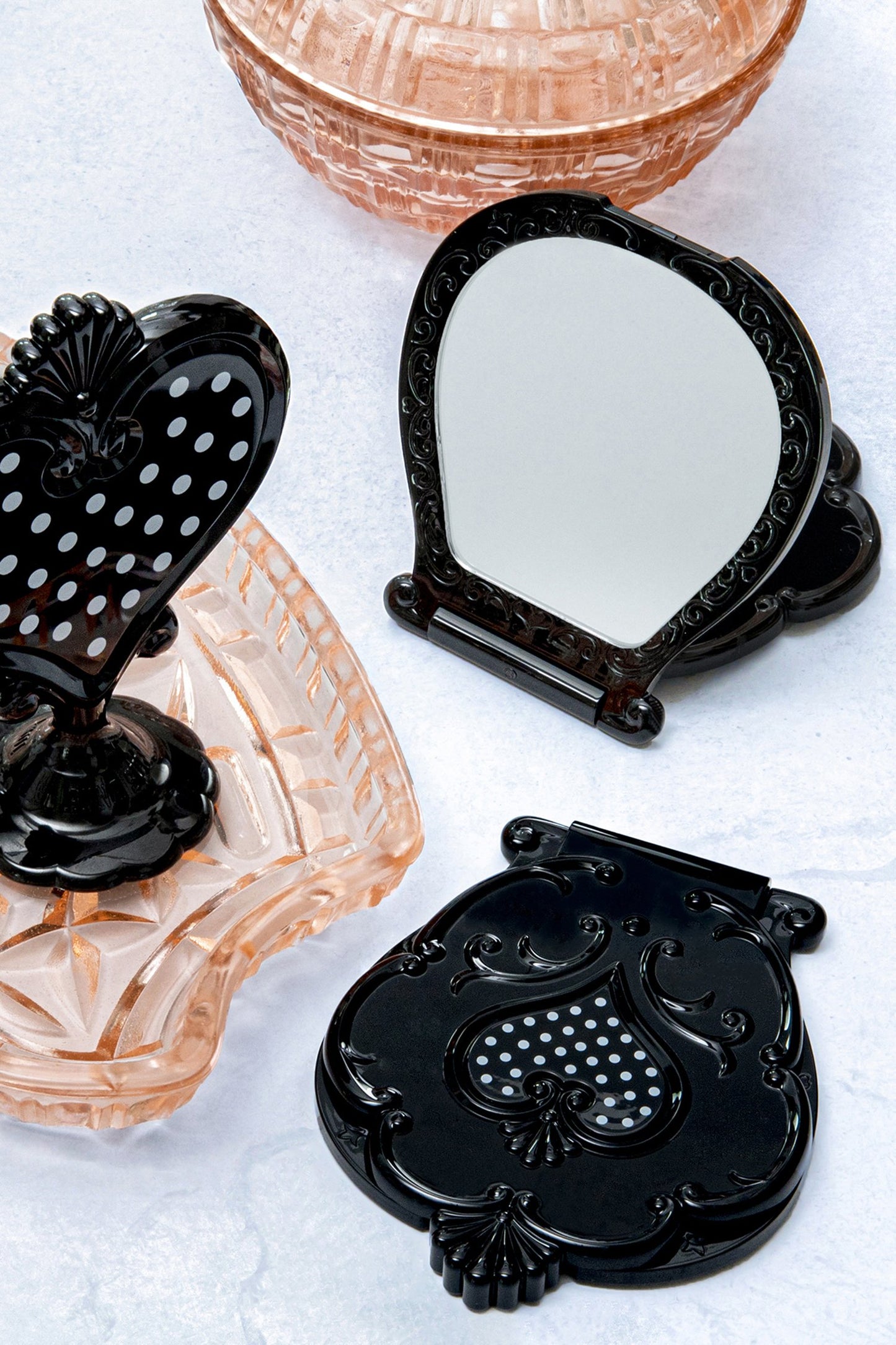 Anna Sui Black Compact Mirror