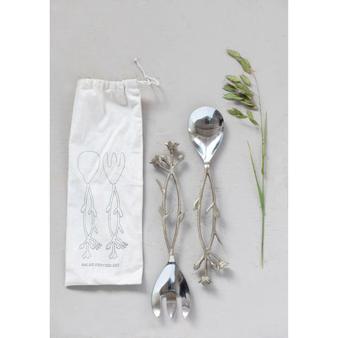 Stainless Steel Salad Servers, Set of 2