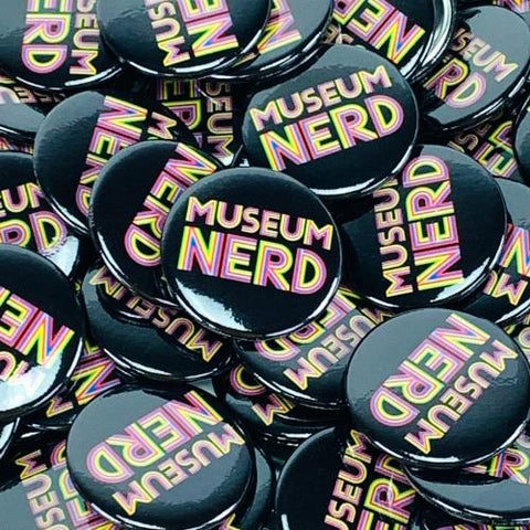 Museum Nerd Black Pin