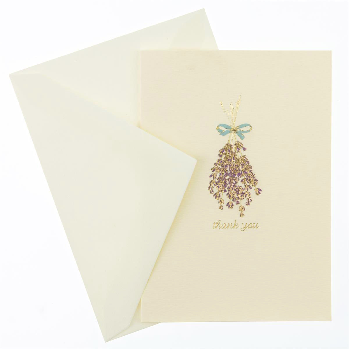 Lavender Bowed Bouquet Notecards