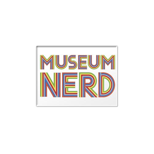 Museum Nerd White Magnet