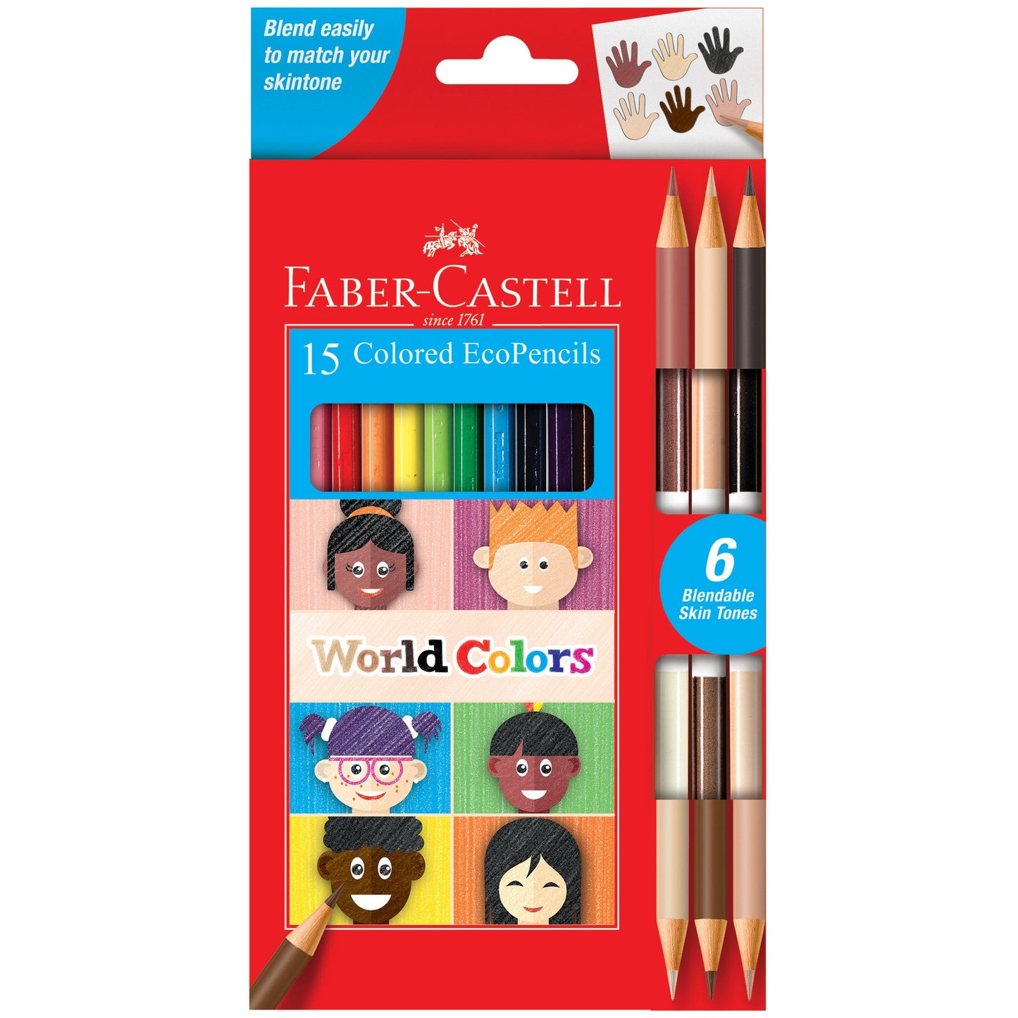 World Colors EcoPencils Set of 15