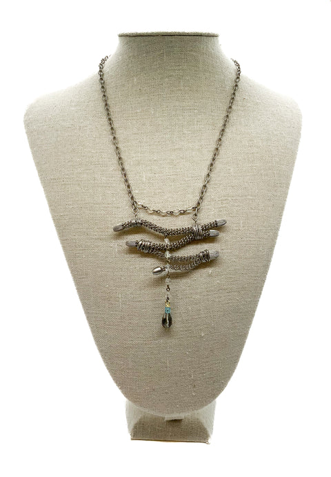 Silver Twig Necklace