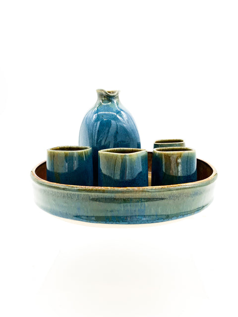 Erin Janow Blue Sake Set