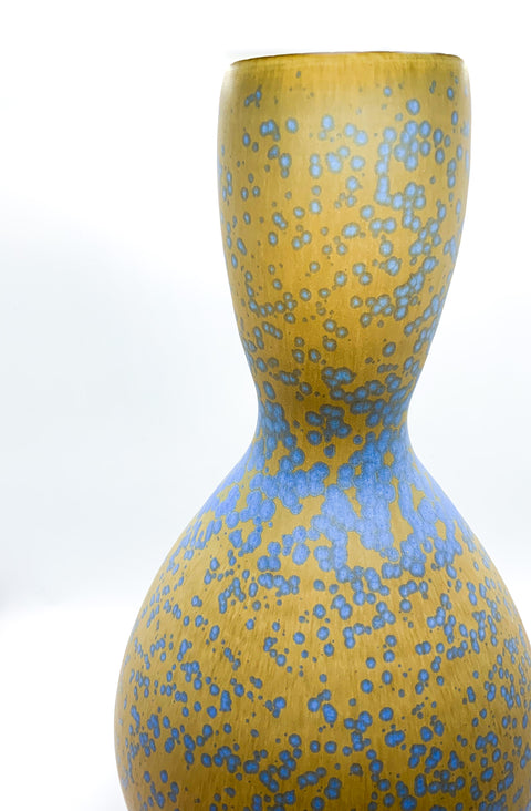 Ben Owen III Large Bottle Vase in Blue Stardust