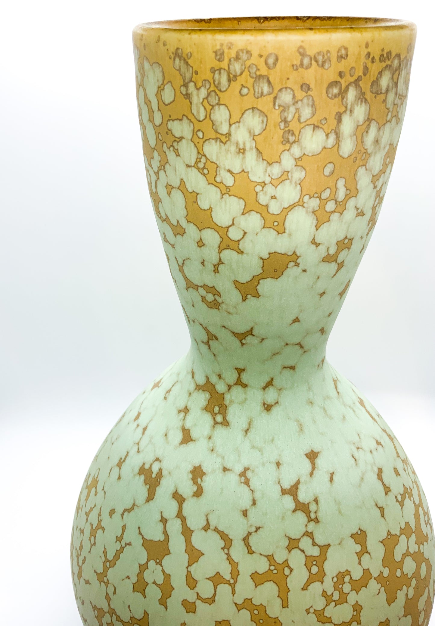 Ben Owen III Large Bottle Vase in Green Stardust