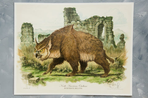 Owlbear Tony DiTerlizzi Signed Print