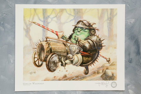 Goblin Warbuggy Tony DiTerlizzi Signed Print