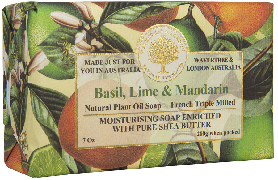 Basil, Lime, Mandarin Soap